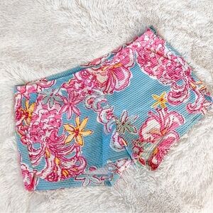 Lily Pulitzer | Adie Short, Floral Tropical Print, 100% cotton, size 10